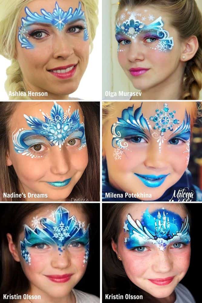 Easy Face Painting Ideas For Kids Party Get Your Green On With 11 Fun Face Painting Ideas Themed Parties Frozen