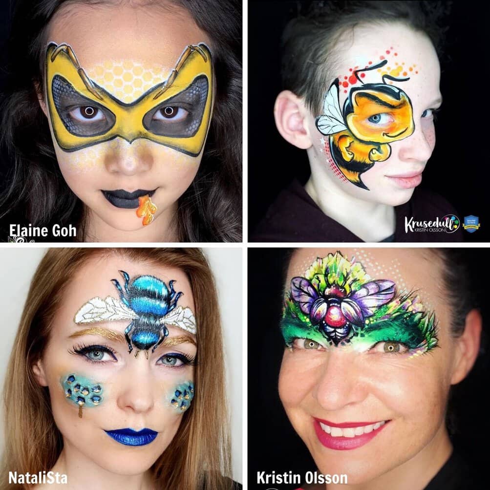 Easy Face Painting Butterfly PEARL ROSE Face Paint By Tag 32g Face