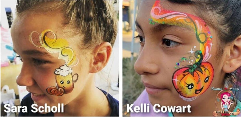 easy face painting designs for kids cheeks