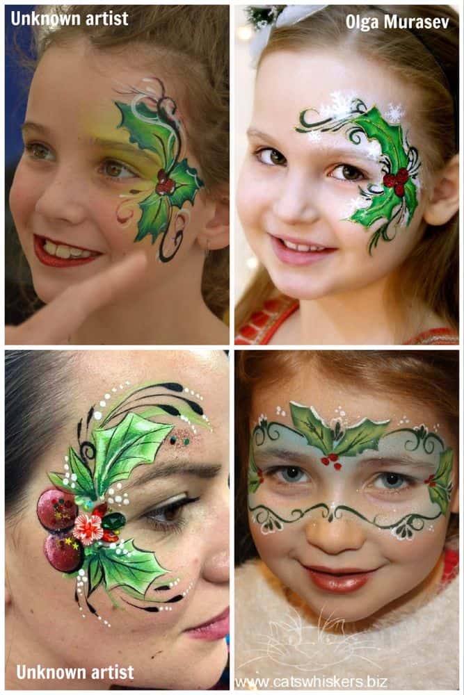 Xmas Face Painting Ideas Snowman Face Paint Design VIDEO Tutorial — free download